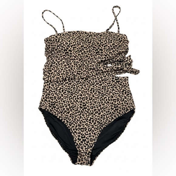 Pepper & Zoe Other - Pepper & Zoe Women's Cheetah Print One Piece Bathing Suit Size Large